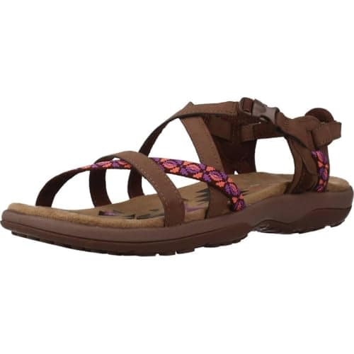 Skechers Women's Reggae Slim Vacay Sandal, Brown, 6 UK