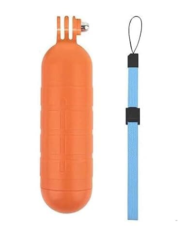 REFLEX CAMERA Floating Hand Grip for Go Pro Hero 5-13, D J I Osmo Action, Waterproof Bright Yellow Buoyancy Stick with Wrist Strap, Non-Slip Handle Stabilizer for Diving, Surfing, Snorkeling, Swimming