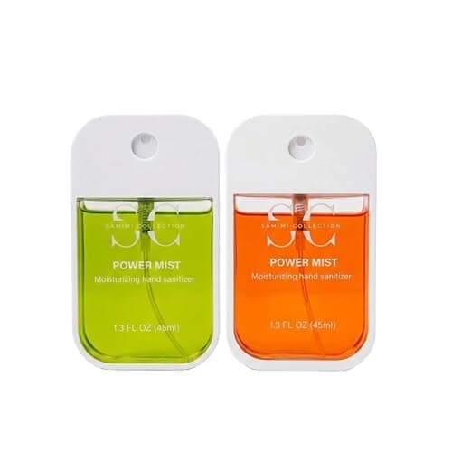Hand Sanitizer Travel Size (2 Pack (Tangerine + Greenapple))