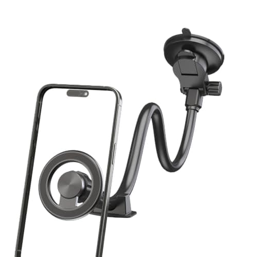 Dmuzsoih Windshield Phone Mount Adjustable Universal Magnetic Suction Cup