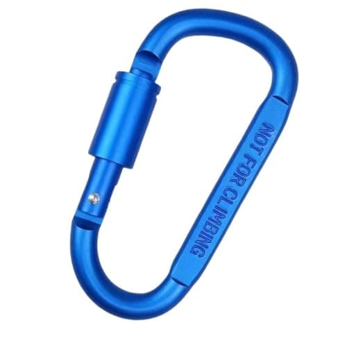 Locking CarHigh Quality Side Flat 8cm With Lock D-Type Mountain Buckle Outdoor Camping Tent Quick Hanging Nut Ring Color Hanging Aviation Aluminum Alloy Lock Buckle Safety