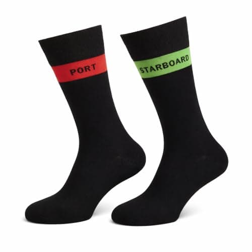 Port and Starboard Socks for Cruise Travel | Nautical Boat Socks Gift for Sailors Men Women | Cruise Accessories and Gifts for People Going on a Cruise