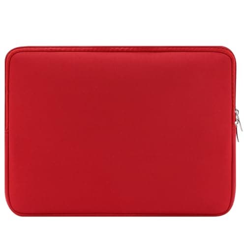 Foam/Neoprene Laptop Sleeve Bag Waterproof Soft,35×25×1.5cm,Compatible with MacBook Pro 14/XPS 13/ThinkPad X1 Carbon 13-14 inch Laptops,Neoprene Red