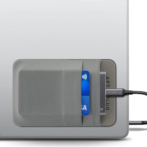 Afterplug 2-Pocket SSD & Hard Drive Holder for Laptop, Reusable 3M Adhesive