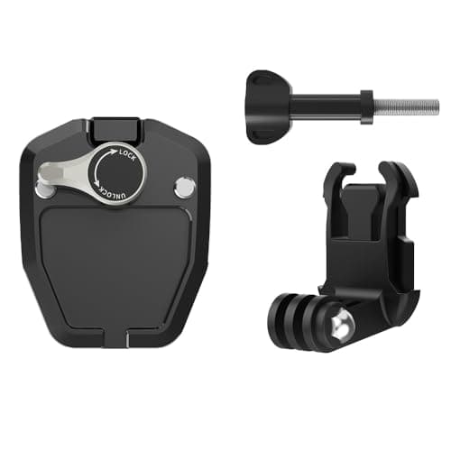 Honghauth Motorcycle Windshield Clip Mount Quick Release Clip Mount for Go Pro Hero 13 12 11 10 9 8 7, Insta360 X4 X3 X2 X ONE RS R, DJI Osmo Action & Smartphones
