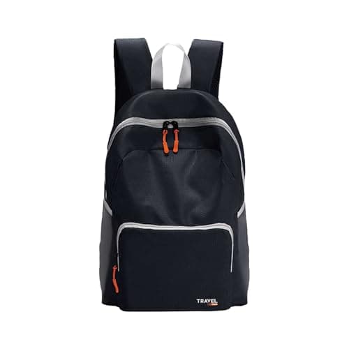 Toddler Backpack - Folding Backpack Portable Backpack For Work Travel Large Capacity Light Skin Bag Thin And Light Outdoor Backpack (Black One Size)