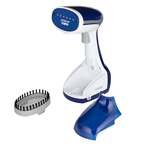 Tower Garment Steamer 1000W, Handheld Clothes Steamer for Travel, Compact Design, 200ml Tank, Vertical & Horizontal Steam, Quick Crease Removal, Blue (T22014BLU)