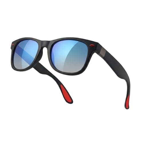 Komonee Furiosa Polarized Sunglasses UV400 Protection Classic Style Retro Sun Shades Eye Glasses Unisex For Men Women Golf Cycling Sports Fishing Travel – Lightweight Frame Daily Wear