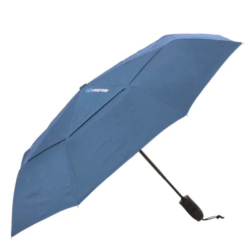 Lifeventure Medium Trek Umbrella Windproof Ripstop Canopy, Blue