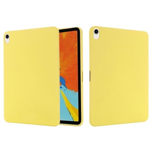 FlexiSlate Case for iPad Mini 7 (A17 Pro) 2024 / iPad Mini 6 2021,Skin-Friendly Soft Feel Liquid Silicone Utral-Slim Shockproof Cover,Stain-Resistant & Non-Slip (Yellow)