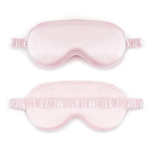 Sleep Mask Satin Eye Mask, Blackout, Pink