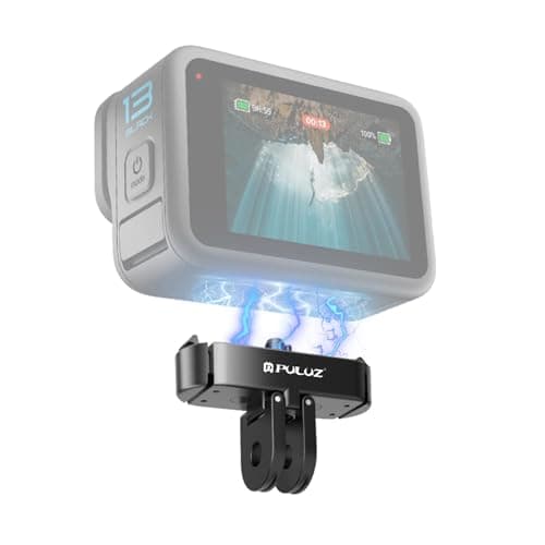 PULUZ Quick Release Mount, Magnetic Latch Mount with 1/4''-20 Screw Hole Tripod Connector Port for GoPro Hero 13 Black