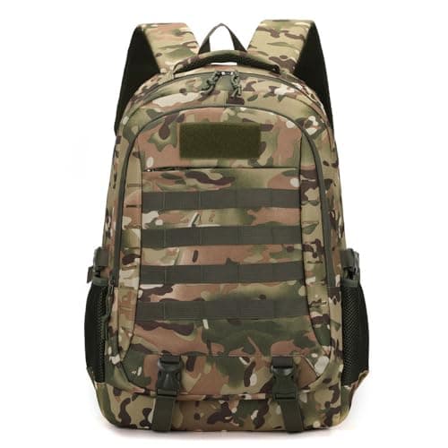 Lawaia Tactical Backpack Mens Rucksack for Men 45L Waterproof Backpack Military Backpacks Hiking Backpacks Waterproof Rucksack Outdoor Sports Fishing Bag