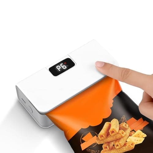 Mini Rechargeable Bag Sealer with LED Display for Food Storage