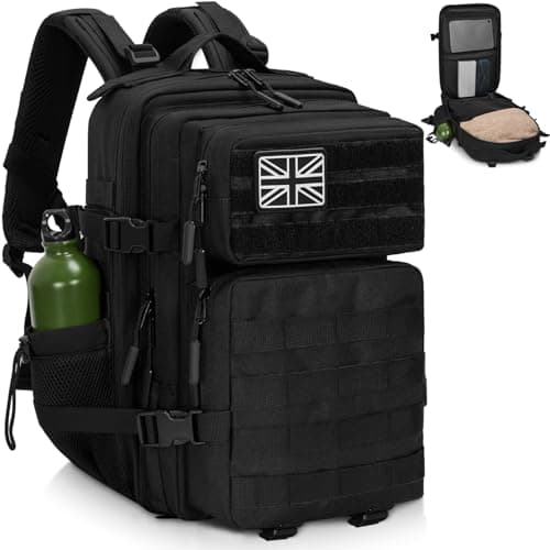 OUUTMEE Military Tactical Backpack 20L/25L/35L/45L, MOLLE Rucksack for Men