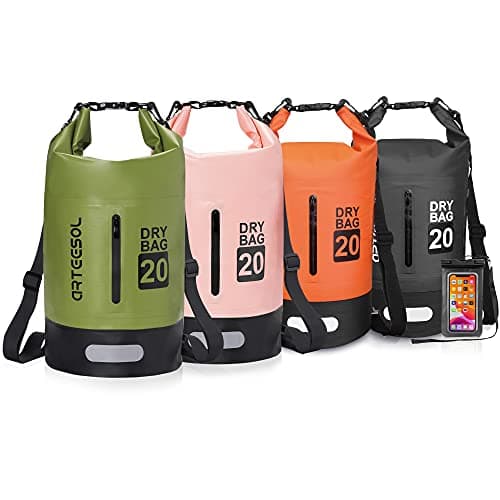 Blackace arteesol Waterproof Dry Bag 5L 10L 20L 30L Waterproof Bag with Long Adjustable Handle for Kayaking Boat Excursion Canoe/Fishing/Rafting/Swimming/Snowboarding