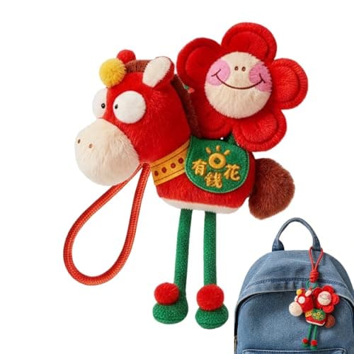 Horse Plush Bag Charm 2026 Horse Year Plush Mascot Pendant