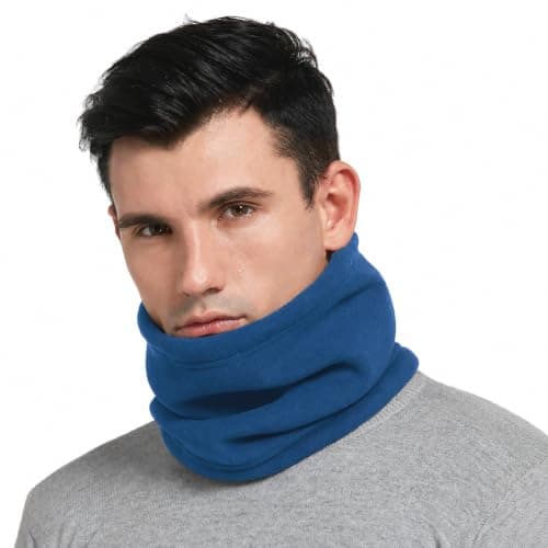 HGDGears Unisex Winter Outdoor Thermal Snood Fleece Ski Neck Warmer (Blue)