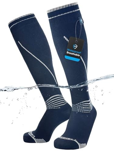 DexShell Waterproof Knee High Socks, Coolmax Lining, JBG Black, Unisex M