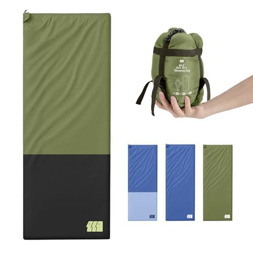 Warm Weather Sleeping Bags for Adults - Lightweight/Compact/Ultralight/Backpacking/Waterproof/Packable, Free Compression Sack - Best for Summer Camp, Hiking, Motorcycle, Easy to Carry, Small Space