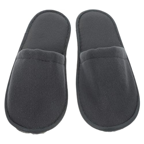 Hohopeti 6 Pairs Thick Cloth Guest Slippers for Hotel Use Packable