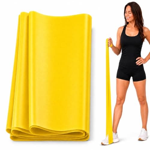 Physioworx Resistance Band Women Flat Exercise Bands 1.2m Yellow X Light