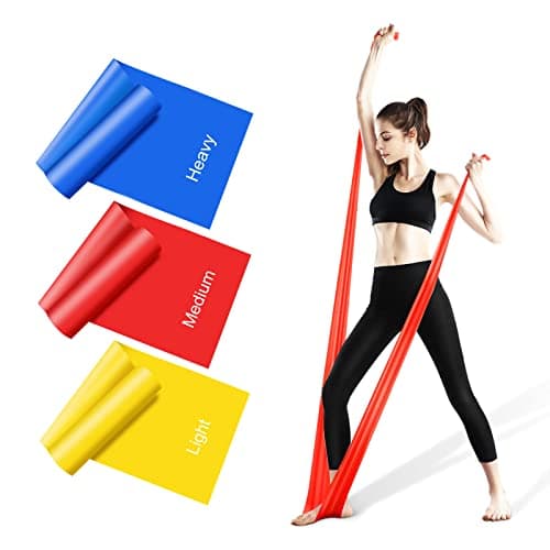 Resistance Bands Set, 1.5M/4.9ft Exercise Bands with 3 Resistance Levels
