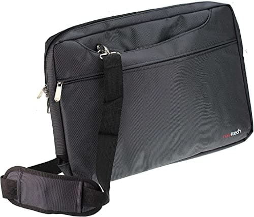 Navitech Black Sleek Water Resistant Travel Bag - Compatible with VTech Toddler Tech Laptop