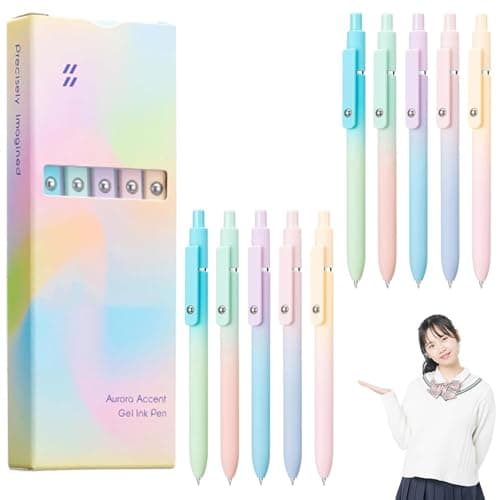 LONDRAF Pens, Quick Dry Gel Pens, Note Taking, Drawing, Doodling, Office or School Use, Quick Dry Ink, Smooth Writing, Comfortable Grip, No Bleed, Long Lasting Pens Set