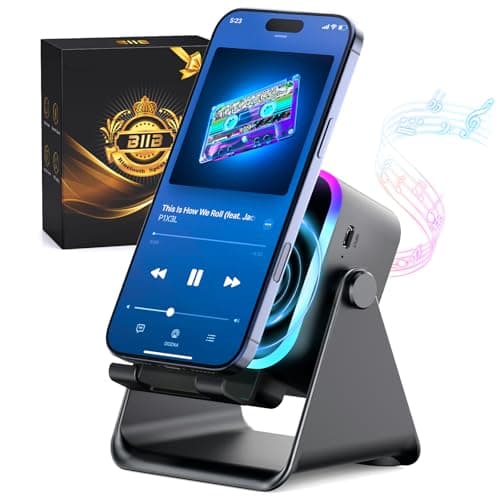 BIIB Gifts for Men, Induction Bluetooth Speaker for Mobile Phone Stand
