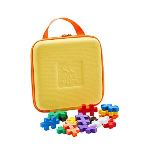 PLUS PLUS Building Blocks Toy Storage Case - Holds 15 BIG Pieces - Kids Construction Toys, Learning Resources, STEM Play for Home and Travel - Travel Case BIG