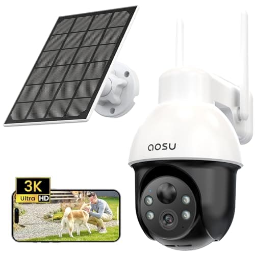 aosu 3K Security Camera Outdoor Wireless, 360° PTZ Full Coverage View