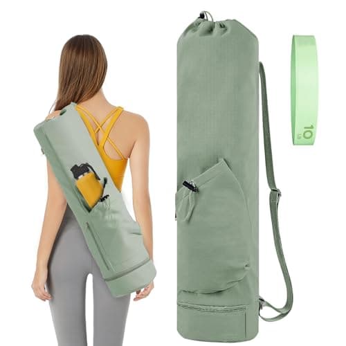 XdealCozyxc Portable Pilates Yoga Bags for Women with Adjustable Shoulder Strap, Size 7.5 Inches x 31 Inches
