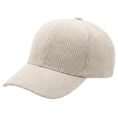 howkuhat Unisex Cotton Baseball Cap Sports Sun Hat Winter Warm Wide Brim Adjustable Outdoor Travel Cap(UK, Alpha, One Size, Beige)