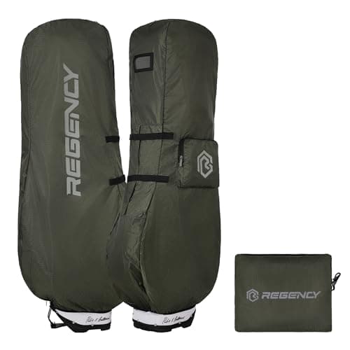 Regency Golf Bag Travel Rain Cover - Premium Waterproof Storage Protector for Golf Clubs, Durable Golfbag Club Covers - Universal Fit, Easy Access Design (Olive Green)