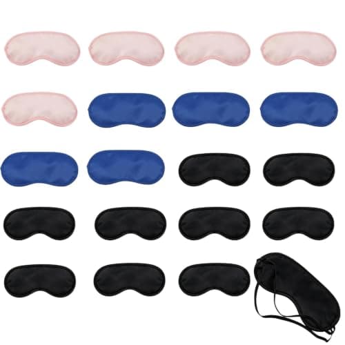 20 Pack Eye Mask – Soft Light-Blocking Sleeping Mask for Travel & Rest