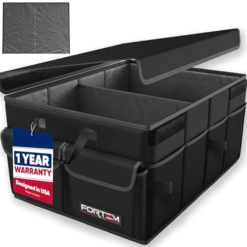 FORTEM Car Boot Organiser - Foldable Car Organiser & Storage for SUV Trucks