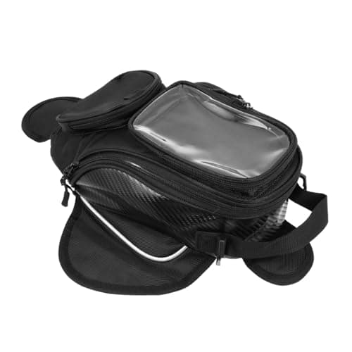 GANAZONO Large Capacity Magnetic Motorbike Tank Bag Made of Sturdy Oxford Cloth with Sun Protection and Device Damage Prevention, Waterproof Motorcycle Pannier Bag Suitable for Outdoor