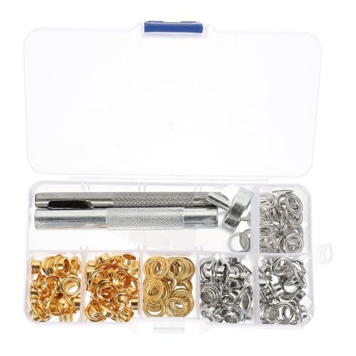 100 Sets MM Alloy Grommet Eyelets Kit with Installation Tools