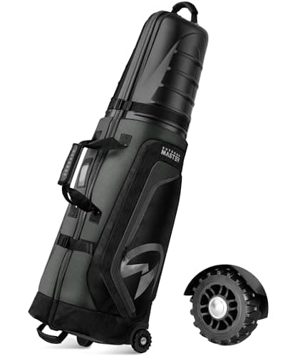 OutdoorMaster Golf Travel Bags for Airlines with Wheels and Hard Case Top