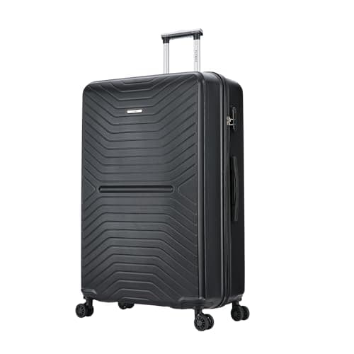 FLYMAX 56x45x25 British Airways EasyJet Cabin Bag Carry on Suitcase Hand Luiggage Exact FIT Hard Shell Cabin Suitcase Only 3kg + 3 Digit Lock + Telescopic Handle Lightweight 4 Wheel Suitcase 57 Litre