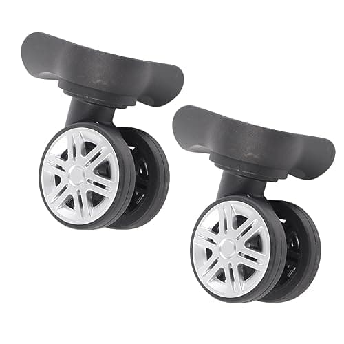 Ricardo Luggage Wheels, 1Pair Outdoor Mute Double Row Replacement Kit for Box Code Case Suitcase Accessory Ent Suitcase Large Wheel Draw‑bar