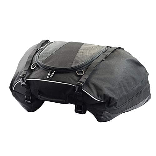 Motorcycle Maxi Tail Bag 50L Large Soft Tail Motorbike Rear Seat Luggage BikeTek