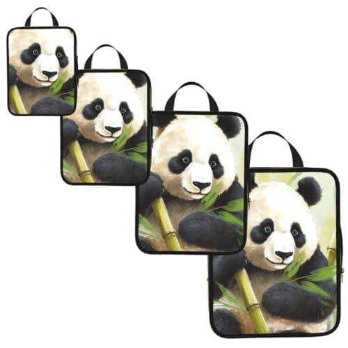 4 Set Compression Packing Cubes Lightweight Expandable Packing Organizers