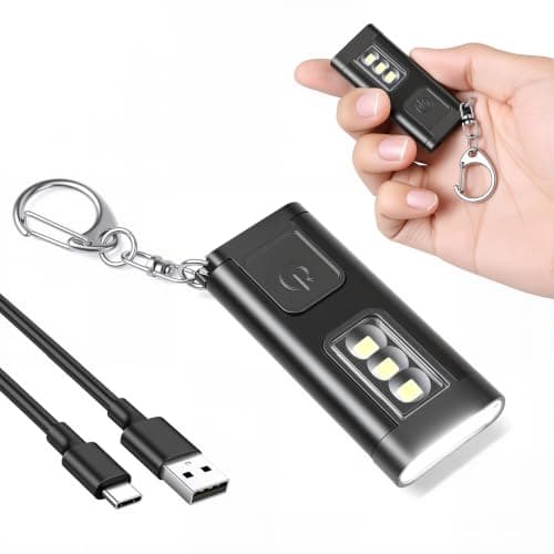 AXFEE Keychain Torch, 1PC LED Small Torch Keyring Light, 3 Modes