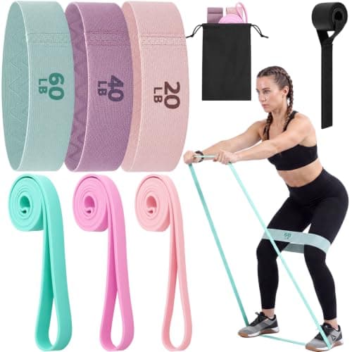 Foilswirl 8 Pack Complete Resistance Band Set for Full Body Training with 3 Resistance Levels, Incould Stretching & Loop Bands, Door Anchors & Storage Bags for Home, Gym, Travel, Yoga