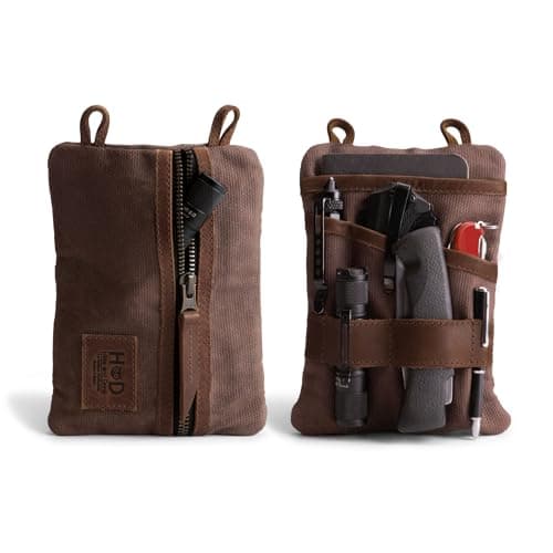 Hide & Drink, Multi-Tool Pocket Pouch XL, Durable Bag for Change, Handmade