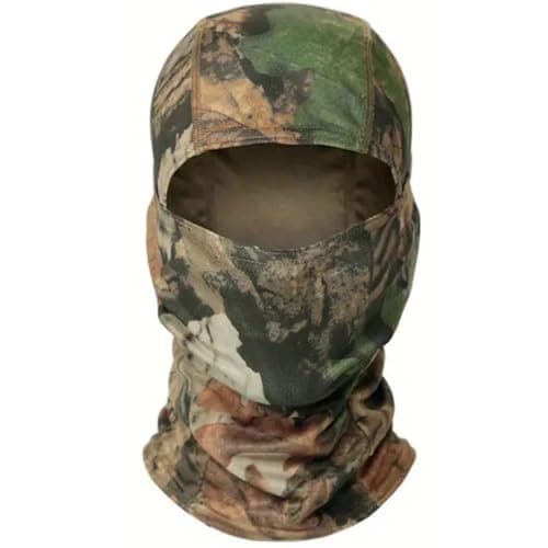 Camouflage Balaclava Mask Lightweight Breathable Camo Hood Snood Airsoft Military Army Hat Head Full Face Neck Cover Sheisty (UK, Alpha, S, L, Woodland Camouflage - Dark)