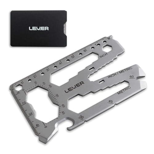 Lever Gear Toolcard Pro 40-in-1 Credit Card Multitool, TSA Compliant