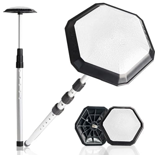 FINGER TEN Golf Club Travel Bag Support Rod Adjustable Protector (White)